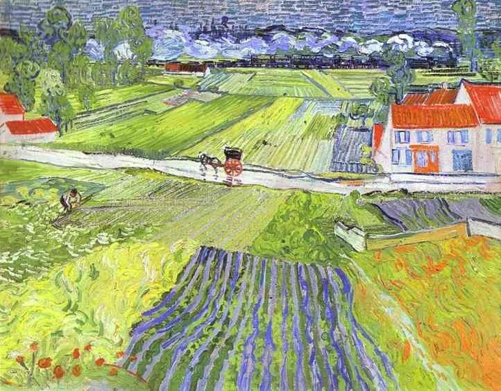 Vincent van Gogh A Road in Auvers after the Rain